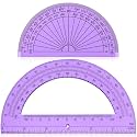 EBOOT 2 Pcs Plastic Protractors