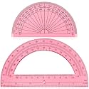EBOOT 2 Pcs Plastic Protractors