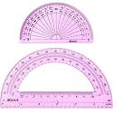 EBOOT 2 Pcs Plastic Protractors