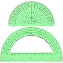 EBOOT 2 Pcs Plastic Protractors