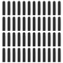 EBOOT 48 Pack Black Rubber Pourer Cap Liquor Bottle Pourer Cover Dispenser Spout Dust Covers