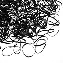 Eboot 500 Pcs Black Hair Elastic Mini Rubber Bands 3 mm Small Hair Ties