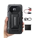 EBOSSOM Car Jump Starter Battery 44.4WH 12000mAh Car Jump Starter 12V with LED Car Battery Charger with Starter Cable Jumper Device