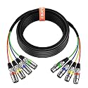EBXYA 20 Ft 4 Channel Snake - Premium XLR Male to Female Snake Cable