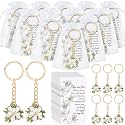 Ecally 20 Set Funeral Favors for Guest, Memorial Keychains, Magnolia