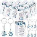 Ecally 20 Sets Funeral Favors for Guest, Memorial Keychains, Forget Me Not