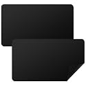 Ecally 4 Pcs Card Game Mats, 24 x 14 Inch, Playmat Table, Black