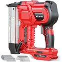 Ecarke 2" Electric Nail Gun Compatible with Milwaukee 18V Battery(Tool only),2 in 1 Cordless Brad Nailer Stapler with 1000 Nails,18 Gauge Nail Gun Battery Powered,2 Firing Modes for Trim Wood DIY