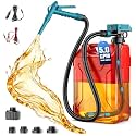 Ecarke 5 GPM Cordless Fuel Transfer Pump for Gasoline Diesel, Manual Control Portable Gas Can Pump, Compatible with Makita 18V Batteries, 51" Hose & 5 Adapters (Bare Tool)