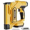 Ecarke Cordless Brad Nailer 2-in-1 Compatible with DeWalt 20V Battery, 18 Gauge Nail Gun 5/8 to 1-1/4 Inch with 2000 Nials for Wood Carpentry, Powered Electric, 2 Mode, Tool Only