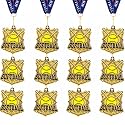 Ecation Sports Awards Medals with Neck Ribbons, 2''