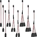 Eccliy 9 Pcs Servo Cable Set 3 Pin Rc, Compatible with Jst Jr Futaba