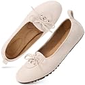 Ecetana Flats for Women Dressy Shoes Round