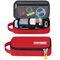 ECHSRT Large Pencil Case, Aesthetic Pen Pouch with Big Capacity, Minimalist Portable Stationery Bag with Handle for Office Organizer Aesthetic Pencil Cases