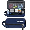ECHSRT Large Pencil Case, Aesthetic Pen Pouch with Big Capacity, Minimalist Portable Stationery Bag with Handle for Office Organizer Aesthetic Pencil Cases