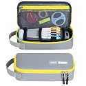 ECHSRT Large Pencil Case, Aesthetic Pen Pouch with Big Capacity, Minimalist Portable Stationery Bag with Handle for Office Organizer Aesthetic Pencil Cases