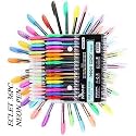 Eclet 36pc Neon & Glitter Gel Pen Set – Premium Multicolor Shimmer Ink Pens for Artists, Kids & Creative Writing - PS