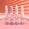 Eclet 6 Pcs Toy Glitter Lipstick Pen Set – Cute Makeup Artist Gel Pens | Stylish Stationery Pens for Kids & Gifting RA