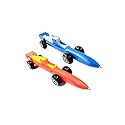 ECLET Cool Racing Car Ballpoint Pen Novelty Retractable Sports Car Pen Cute Fun Pens Blue Ink for School Party Office Stationery PACK OF 2