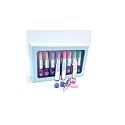 ECLET Glitter Lipstick Pen Set (Pack of 12) – Cute Fancy Ball Pens for Kids, Smooth Writing Stationery, Lipstick Shape Novelty Pens for School, Return Gifts & Party Favors-T