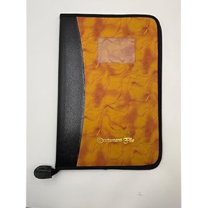 eclet leather multipurpose professional file folders for certificates documents holder document bag portfolio executive file legal size documents holder with 20 sleevesmulticolour pack of 1 t