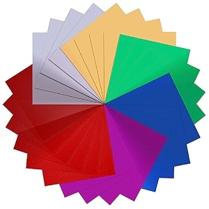 eclet neon origami paper 15 cm x 15 cm pack of 100 sheets 10 sheet x 10 color fluorescent color both side coloured for origami scrapbooking project work48