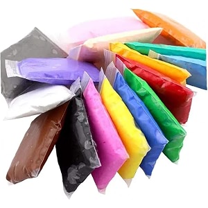 eclet pack of 12 air dry clay colorful children soft clay creative art crafts gifts for kids-multi color non-toxic modeling magic fluffy foam bouncing clay putty kit for kids with tools 53