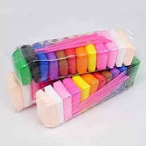 eclet pack of 12 air dry clay colorful children soft clay creative art crafts gifts for kids-multi color non-toxic modeling magic fluffy foam bouncing clay putty kit for kids with tools 70