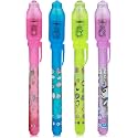 Eclet Pack Of 4 Invisiblee Magic Pen For Kids With Uv Light - Birthday Return Gifts For Kids