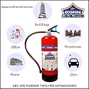 ECO FIRE ABC Powder Type 9 Kg Fire Extinguisher (Red)-ISI Mark, BIS,CE &amp; ISO Certified with Wall Mount Hook &amp; User Manual |Multipurpose use for Home, Kitchen, Office, School, Shop &amp; Industry Pack of 6