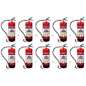 ECO FIRE ABC Powder Type 9Kg Fire Extinguisher (Red)-ISI Mark, BIS,CE &amp; ISO Certified with Wall Mount Hook &amp; User Manual |Multipurpose use for Home, Kitchen, Office, School, Shop &amp; Industry Pack of 10