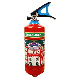 eco fire premium clean agent type fire extinguisher isi mark with wall mount hook and how to use instruction manual for home kitchen office school and industrial use is15683 capacity-2 kg