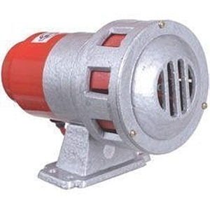 eco fire siren for schools offices and factories 1 km range silver