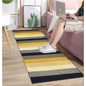 Eco-Friendly Cotton Rug - 2x5 ft Runner