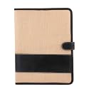 Eco-Friendly Jute File Folder | Handcrafted Document Folder with Button Closure | Reusable Office & Conference File Holder (Black Magnet Jute)