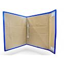 Eco-Friendly Jute File Folder | Handcrafted Document Folder with Button Closure | Reusable Office &amp; Conference File Holder (Bifold Jute Blue)