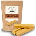 100% Himalayan Yak Cheese Dog Chews, Dog Bones for Aggressive Dogs, Gluten Free, Healthy & Safe Dog Treats, Lactose & Grain Free, Protein Rich (Large Cheese Sticks - Pack of 5)