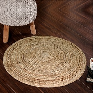 ECO SENSE Jute Braided Round Rugs Bohemian