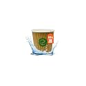 ECO SOUL [120 ml, 100 Count] Disposable Ripple Paper Cups | Plastic-Free Aqueous Coated | Eco-Friendly &amp; Biodegradable Hot Cups | Use &amp; Throw Party Glasses | Ideal for Tea &amp; Coffee | 420 GSM