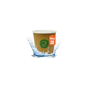 eco soul ripple paper cups120mlpack of 200 for hot drinksfor daily use