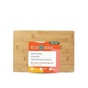 eco soul bamboo wooden cutting board large 34x24cm wooden chooping board