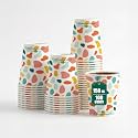 ECO SOUL [150 ml, 100 Count] Disposable Multi-Colour Paper Cups| Plastic-Free Aqueous Coated | Eco-Friendly & Biodegradable Cups | Use & Throw Party Glasses | Ideal for Tea, Coffee & Water | 190 GSM