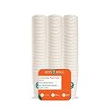 ECO SOUL [250 ml, 100 Count] Disposable White Paper Cups| Plastic-Free Aqueous Coated | Eco-Friendly &amp; Biodegradable Cups | Use &amp; Throw Party Glasses | Ideal for Tea, Coffee &amp; Water | 250 GSM