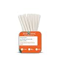 ECO SOUL [6 mm, 200 Count] Biodegradable Paper Straws | Eco-Friendly Compostable Sustainable Disposable Drinking Straws | Cocktail Cold Drink Juice Non-Bendable White Straws (Regular)