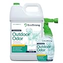 Eco Strong Outdoor Odor Eliminator Outside Dog Urine Enzyme Cleaner Powerful Pet, Cat, Animal Scent Deodorizer | Professional Strength for Yard, Turf, Kennels, Patios, Decks (160 oz Bundle w Sprayer)