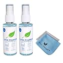 2 Premium Lens Cleaner with 2 Premium Microfiber Cloth(200 ml) |Alcohol Free | Effective Lens Cleaner for Spectacles, Sunglasses, Screen,Laptop, Camera Glass etc