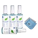 4 Premium Lens Cleaner with 2 Premium Microfiber Cloth(400 ml) |Alcohol Free | Effective Lens Cleaner for Spectacles, Sunglasses, Screen,Laptop, Camera Glass etc