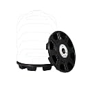 Eco Water Tank Plastic Base | Water Tank Stand Heavy Duty - (1000 Ltrs), Black