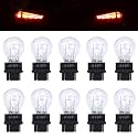 ecocstm 10 PCS 3157 Tail Light Bulb, Miniature 4157 Brake Light Bulb