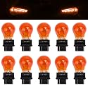 ecocstm 10 PCS 3157 Tail Light Bulb, Miniature 4157 Brake Light Bulb